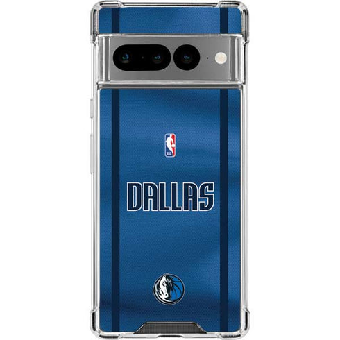 NBA Dallas Mavericks Jersey Google Pixel 7 Pro Clear Case